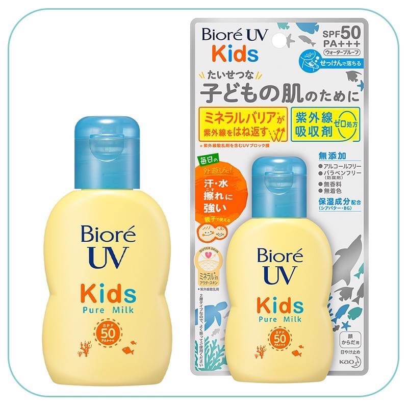 Kem chống nắng cho trẻ em Biore UV Kids Milk.