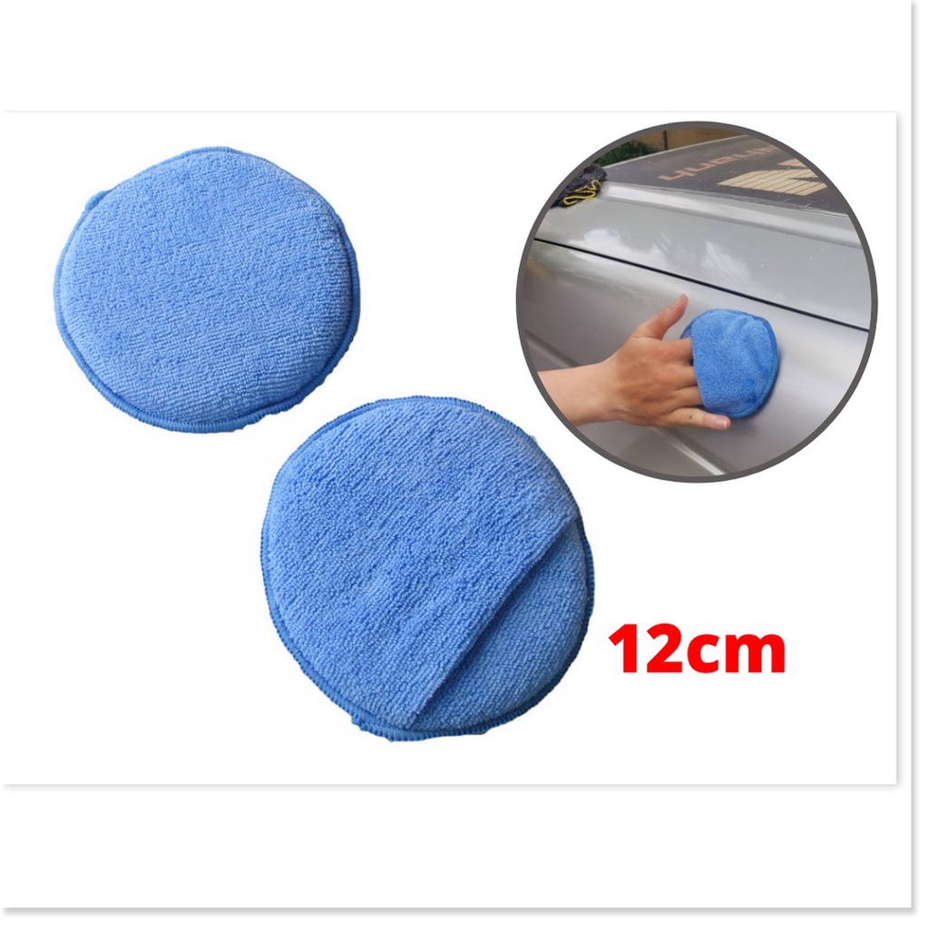 [HCM] Mút Bọt Biển Bọc Sợi Microfiber Có Quai Thoa Wax Chăm Sóc Xe .Uy Tín - Chất Lượng - Giá Hủy Diệt