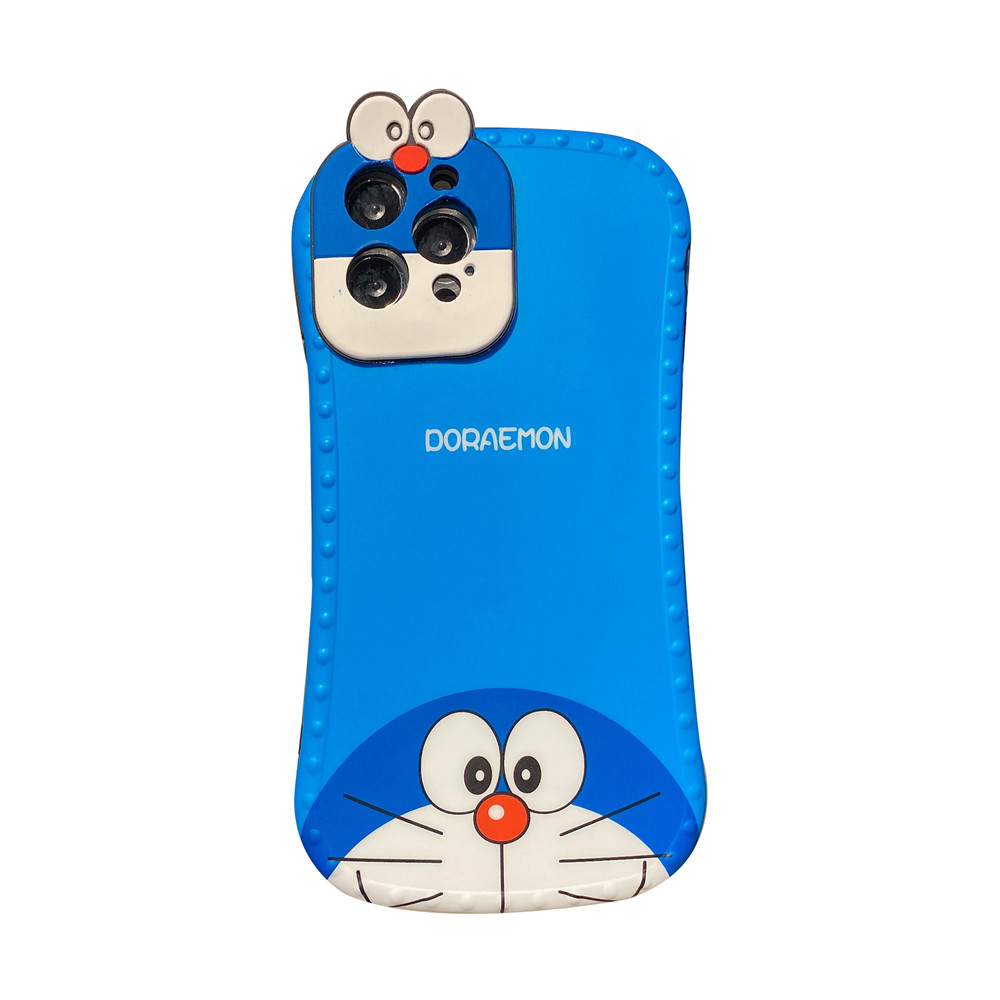 Cartoon Cute Doraemon Blue Case For iPhone 11 12 Pro Max Mini 12Pro SE 2020 X XS Max XR 7 8 Plus Casing Soft TPU Silicone Drop Protection Cover