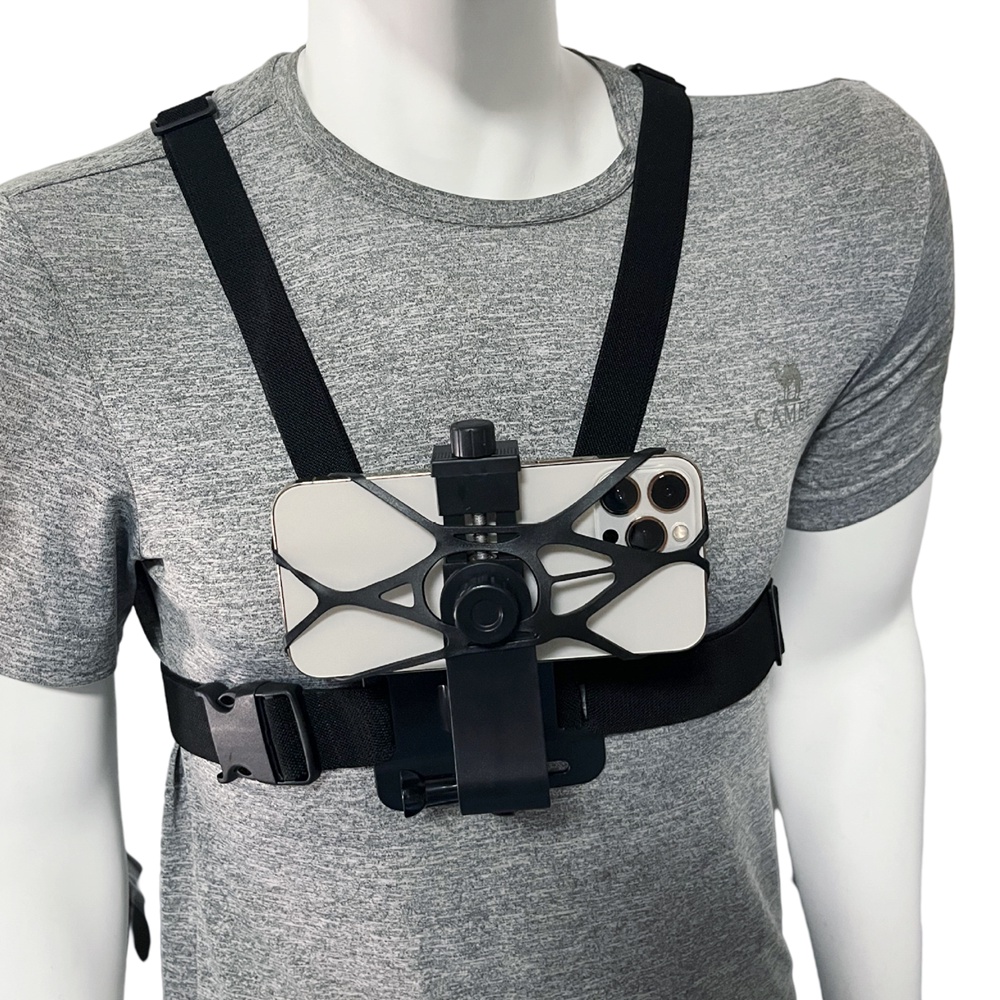 Dây Đeo Ngực Gắn Điện Thoại 360 Độ Cho Máy Ảnh GoPro Hero 10 9 8 DJI Action