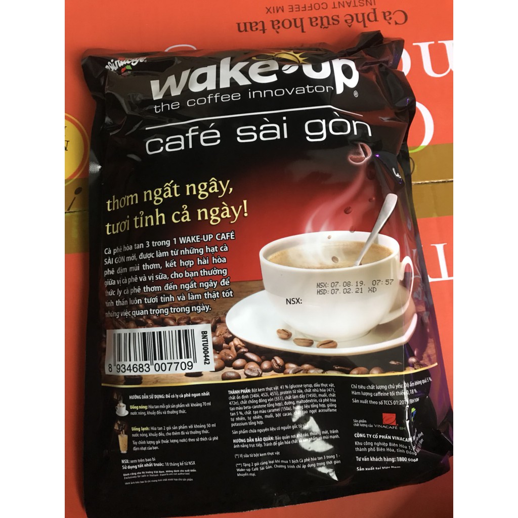 Cafe Wake Up Sài Gòn 24 gói x 19gr