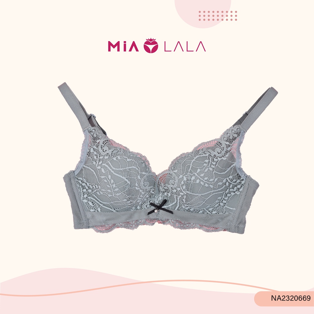 Áo lót nữ không gọng đệm vừa 2cm ren MIALALA 0669 NA2320669