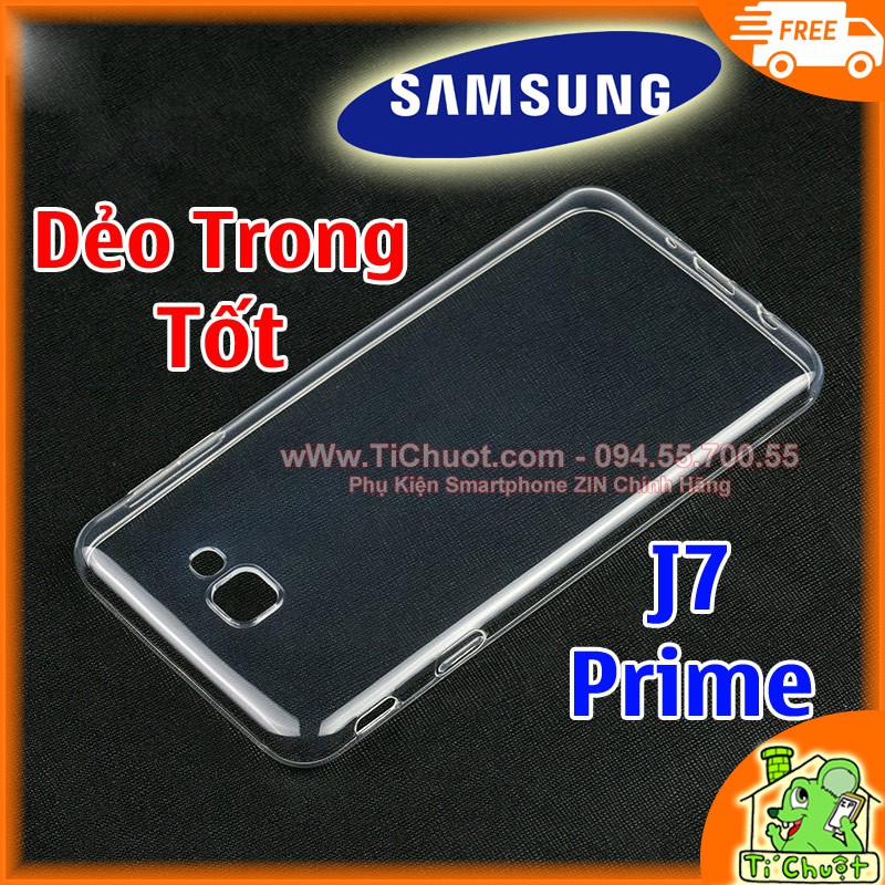 [Loại Tốt] Ốp lưng Samsung J7 Prime Silicon Dẻo Trong suốt