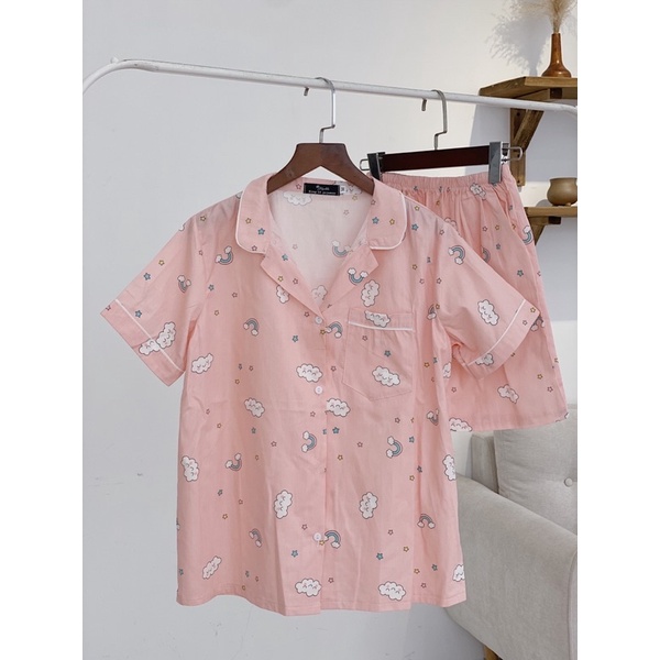 Đồ Bộ -Pyjama thô cộc đùi - ảnh thật shop chụp