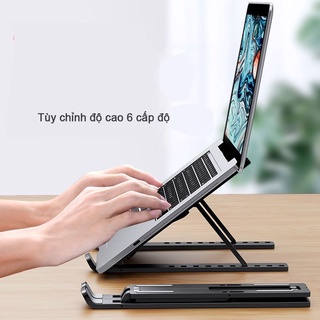 Giá đỡ laptop macbook bằng nhựa có thể điều chỉnh được độ cao, đế tản nhiệt laptop, đế kê laptop tản nhiệt