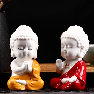 Tượng Phật A Di Đà men sứ trắng bóng đẹp