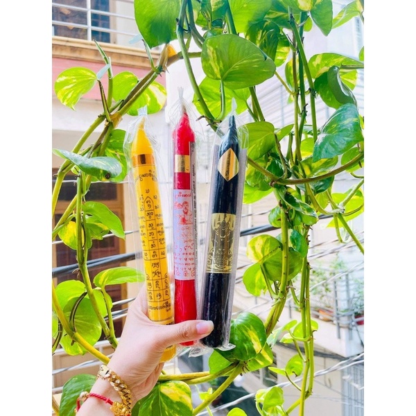 Nến đốt vàng đỏ đen thái lan