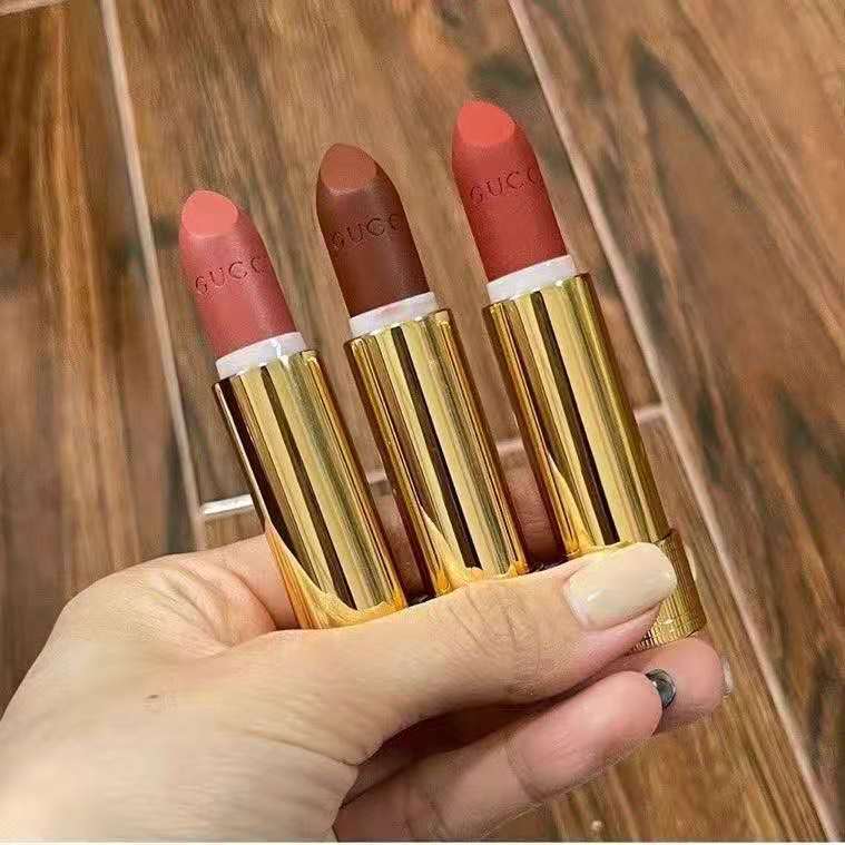 (Hàng Mới Về) Son Môi Dưỡng Ẩm Màu Nhung Lì Gucci # 25 # 505 # 208 | BigBuy360 - bigbuy360.vn