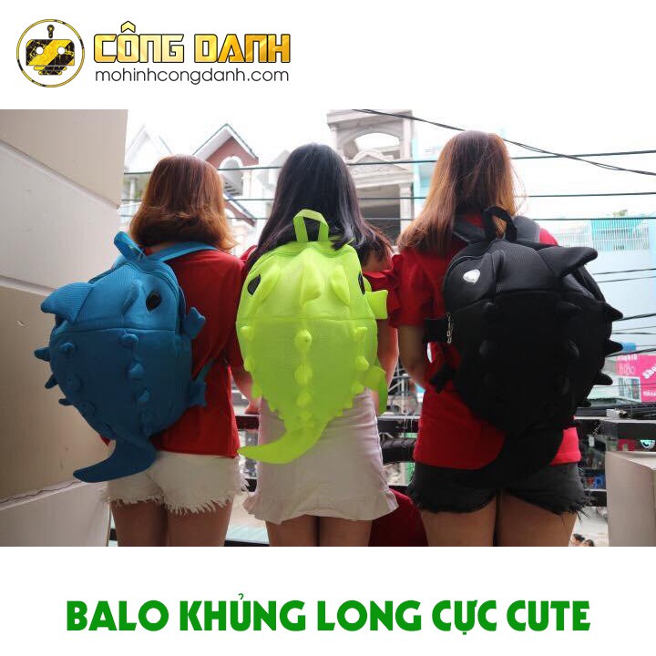 Balo khủng long, balo cá sấu, cá mập vải mịn, đẹp