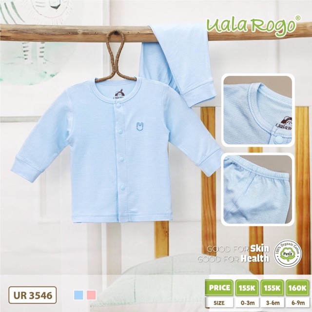 Bộ cài giữa dài Petit vân sóng Ualarogo