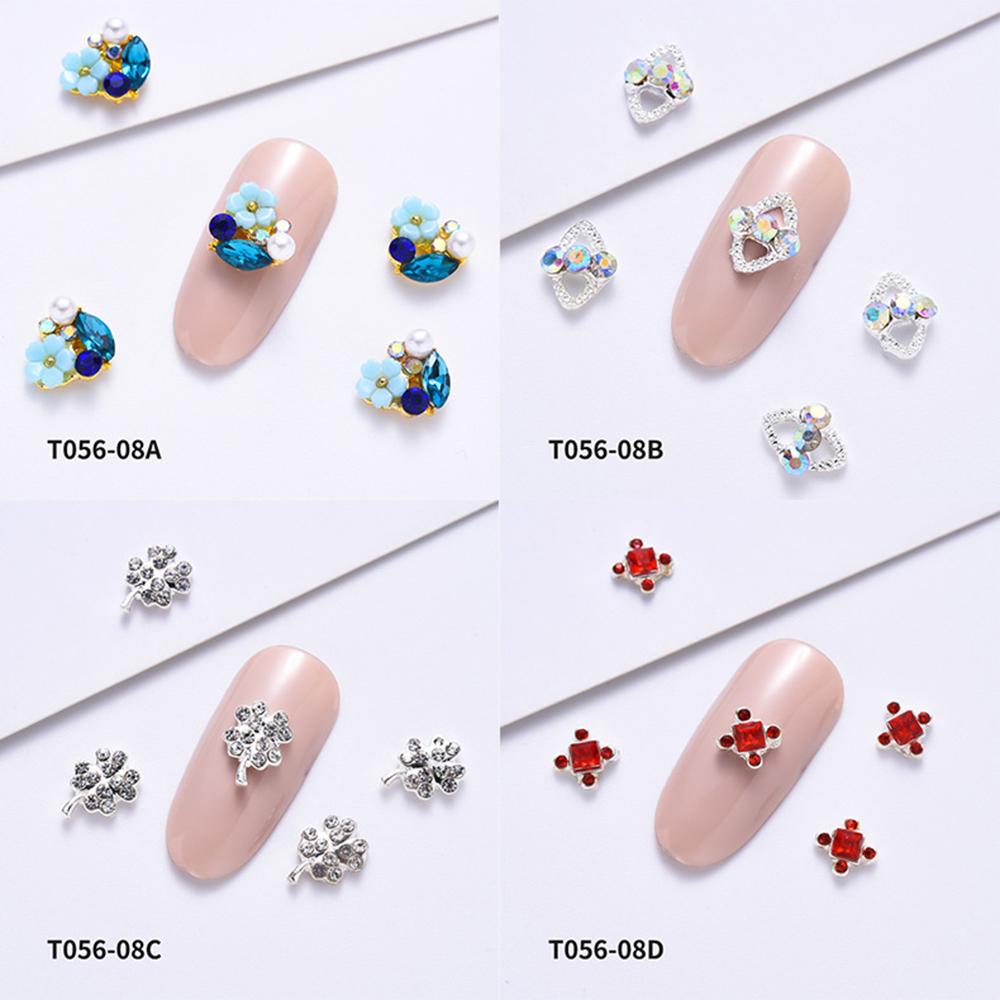 Phụ Kiện Trang Trí Móng Tay Bằng Hợp Kim Họa Tiết Hoa 3D Xinh Xắn