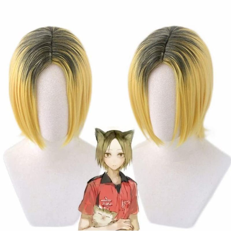 [Sẵn] Wig/tóc giả Kenma - Haikyuu!! màu vàng mix đen [Miu Cosplay]