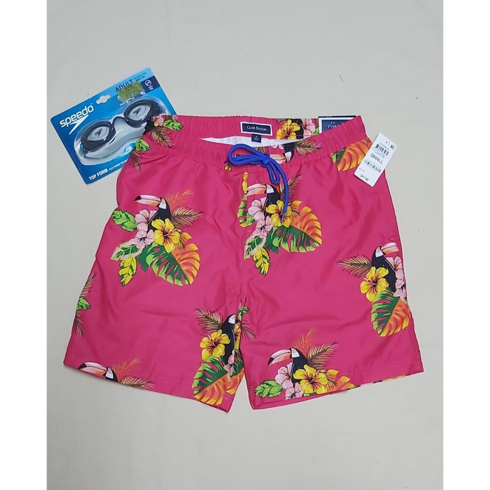 Quần bơi đi biển lưng thun nam swim trunks inseam 7’’hiệu Club Room size M hàng hiệu mỹ