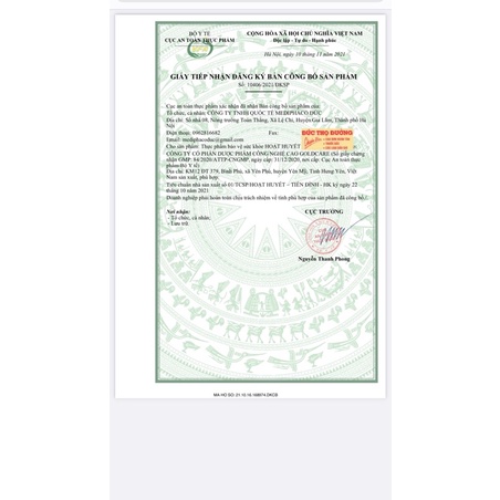 Hoạt huyết Phúc Hưng - hộp 100 viên - Tăng cường lưu thông máu, cải thiện tuần hoàn não và ngoại vi