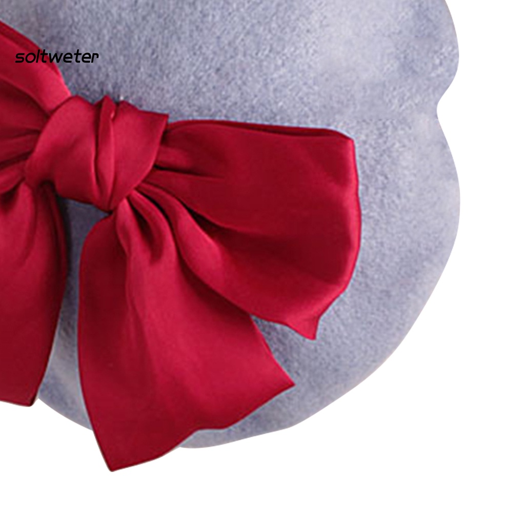 Mũ Beret Len Màu Sắc Trơn Giữ Ấm Cho Bé Gái