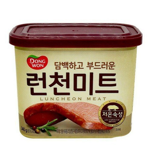 [Mã SKAMA8 giảm 8% đơn 300K] Thịt Hộp Dong Won Luncheon Meat Hàn Quốc 340g