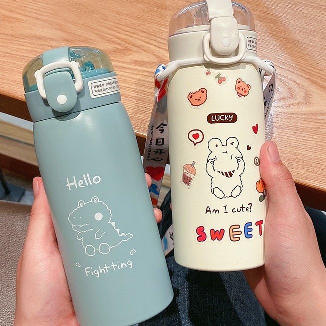 Bình giữ nhiệt inox 304 500ml, bình giữ nhiệt ống hút