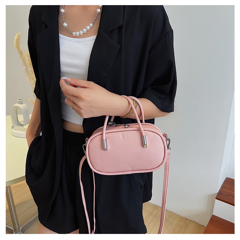 Túi Đeo Chéo Hình oval Đơn Giản Màu Trơn Phong Cách Hàn Quốc Thời Trang Mùa Hè 2022 NB00346