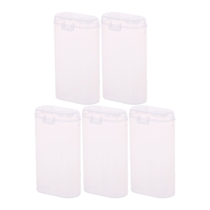 Bộ 5 hộp nhựa đựng pin sạc dự phòng 2X18650 18650 siêu bền tiện dụng