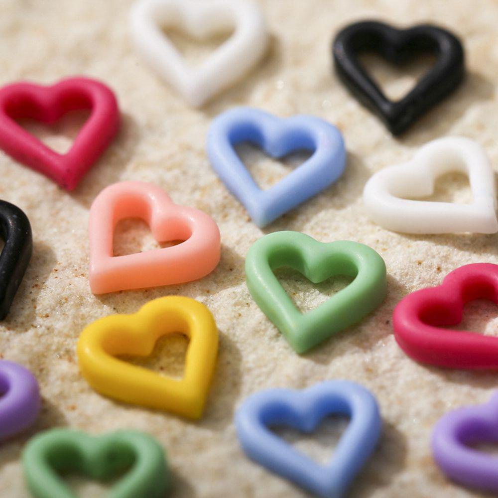 HS Set 50 Móng Tay Giả Nghệ Thuật|Dụng Cụ Làm Móng Chuyên Dụng|Phụ Kiện Trang Trí Móng Tay Hình Trái Tim Xinh Xắn