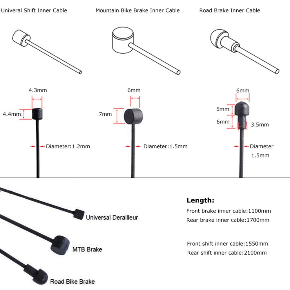 Dây Phanh Lõi Bằng Thép Không Gỉ Cho Xe Đạp
