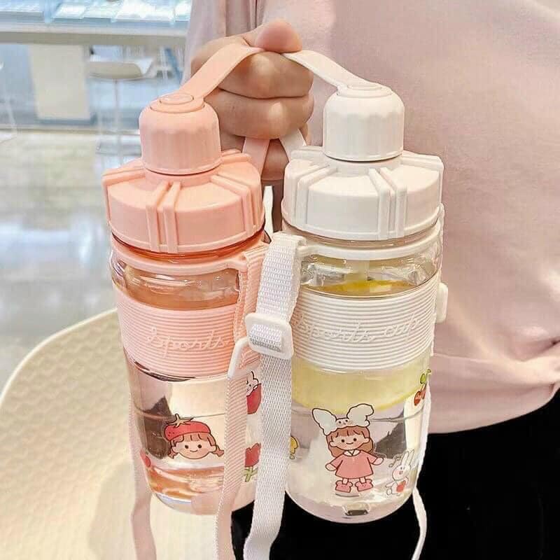BÌNH NƯỚC SPORT CUP 1 LÍT - 1.5 LÍT CÓ VÒI VÀ DÂY ĐEO TIỆN LỢI