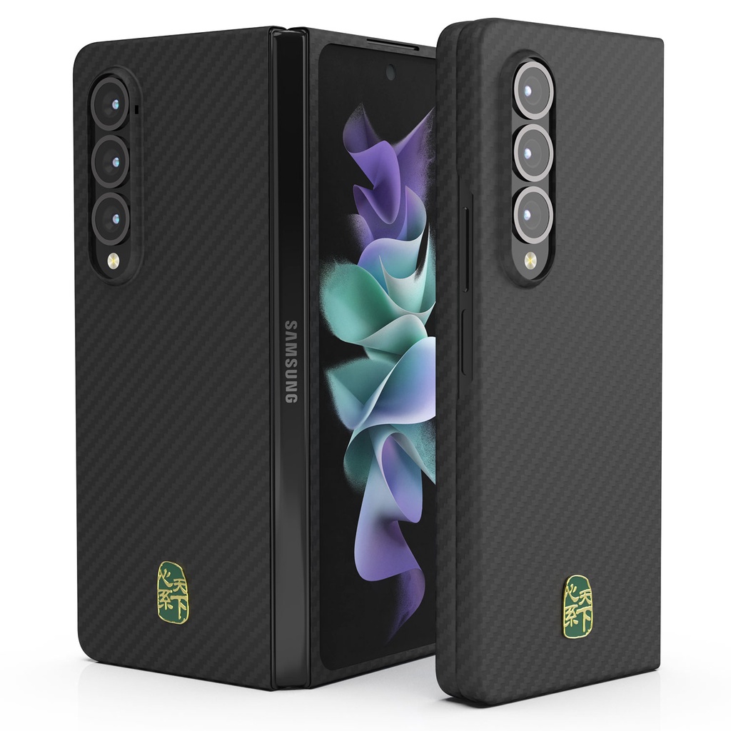 Ốp Điện Thoại Sợi Carbon Siêu Mỏng Và Nhẹ Chống Sốc Cho Samsung Galaxy Z Fold 4 3 Z Fold4