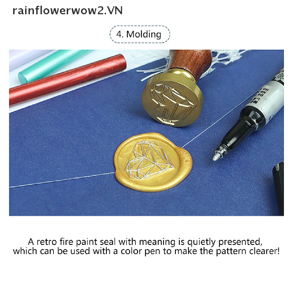 Bộ 10 Que Sáp Dùng Đóng Dấu Niêm Phong Bì Thư / Làm Thủ Công