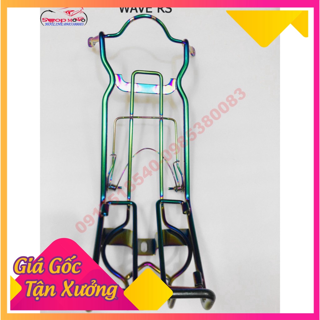 BAGA INOX 10 LY XI TITAN CHO EX 150,WAVE A 2078-18/RS/RSX, SIRIUS ,BALADE,DREAM (Ảnh Sp thật)