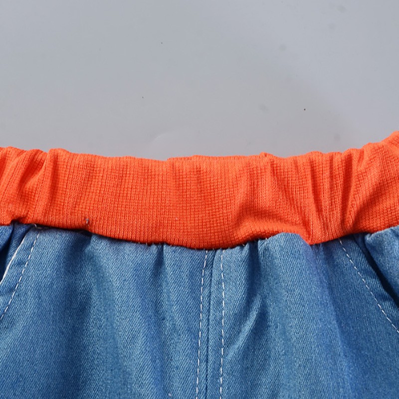 Set áo thun ngắn tay cổ tròn + Quần short đáng yêu cho bé trai