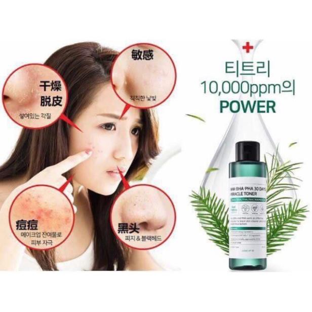 Nước hoa hồng trị sạch mụn AHA-BHA-PHA 30 Days Miracle Toner trong 30 ngày [ Hàng cao cấp Hàn Quốc ]