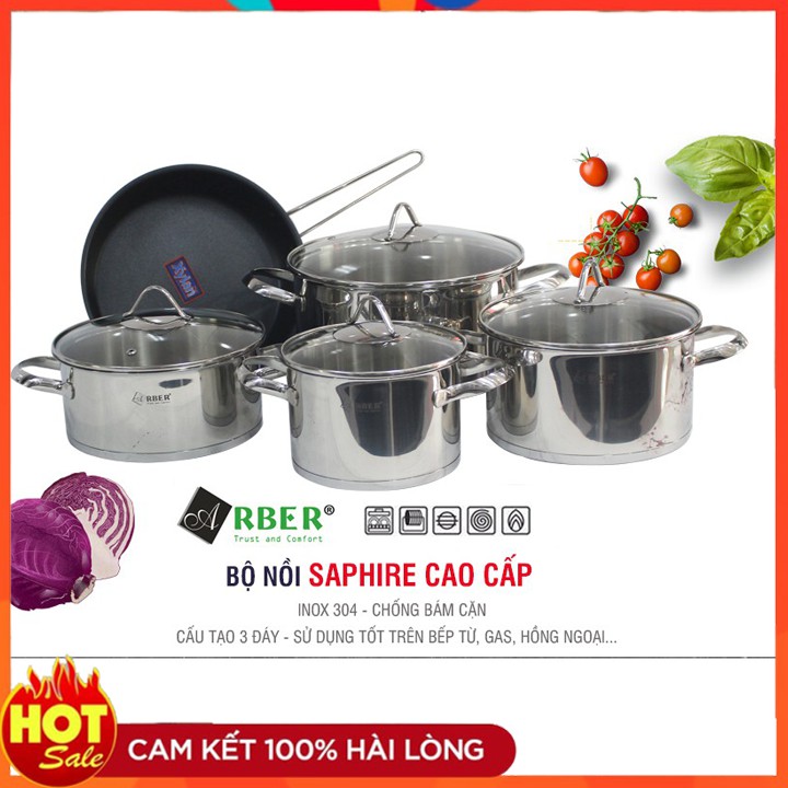 BỘ NỒI INOX ARBER SAPPHIRE