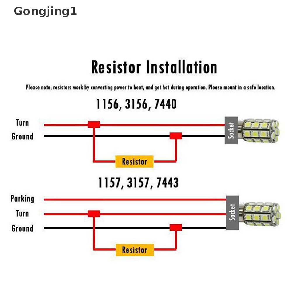 Điện Trở Tải Tín Hiệu Đèn Led Gongjing1 4x 50w 6 Ohm