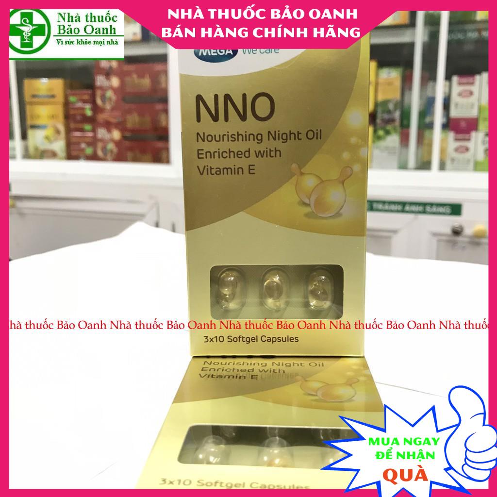 NNO - NNO WHITE - MEGA -  Serum Dưỡng Ẩm, Chống Lão Hóa Chứa Vitamin E HỘP 30 VIÊN (MẪU MỚI)