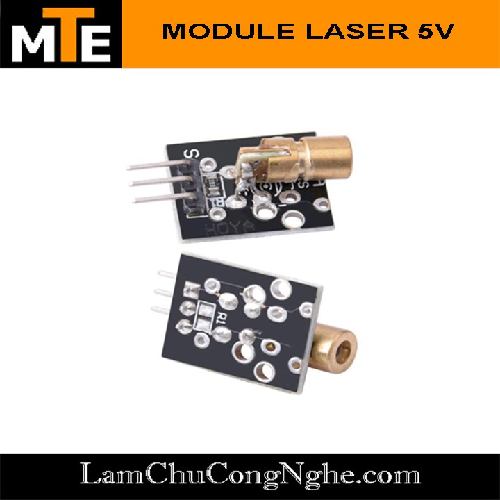 Đầu phát tia laze 5V KY-008 - Module laser sáng đỏ hội tụ 5V