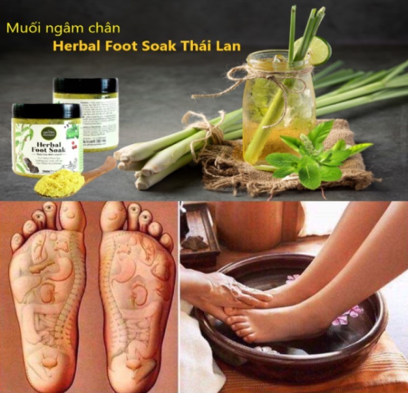 [MỚI] Muối ngâm châŋ Thảo ḋược Phutawan Herbal Foot Soak Thái Lan