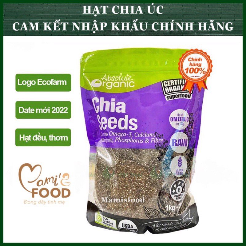 [1KG ] Hạt chia tím nội địa Úc- Hạt chia Absolute Organic xuất xứ Úc chính hãng | BigBuy360 - bigbuy360.vn