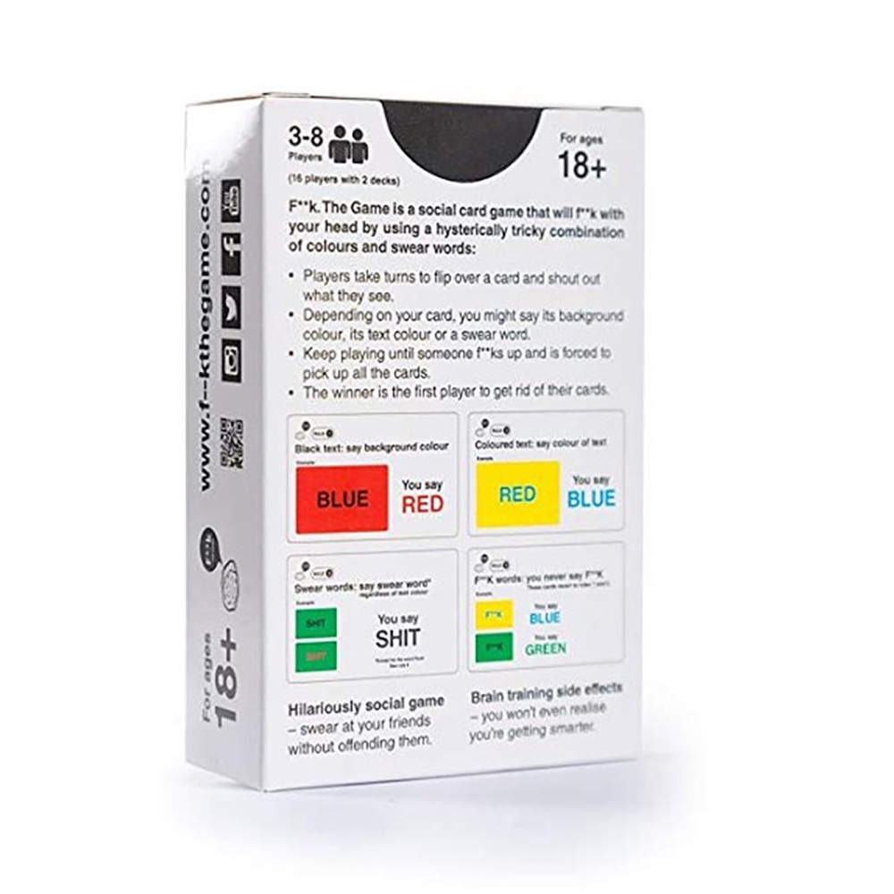 Bộ Bài Board Game  F**k The Game Bảng Tiếng Anh BG18