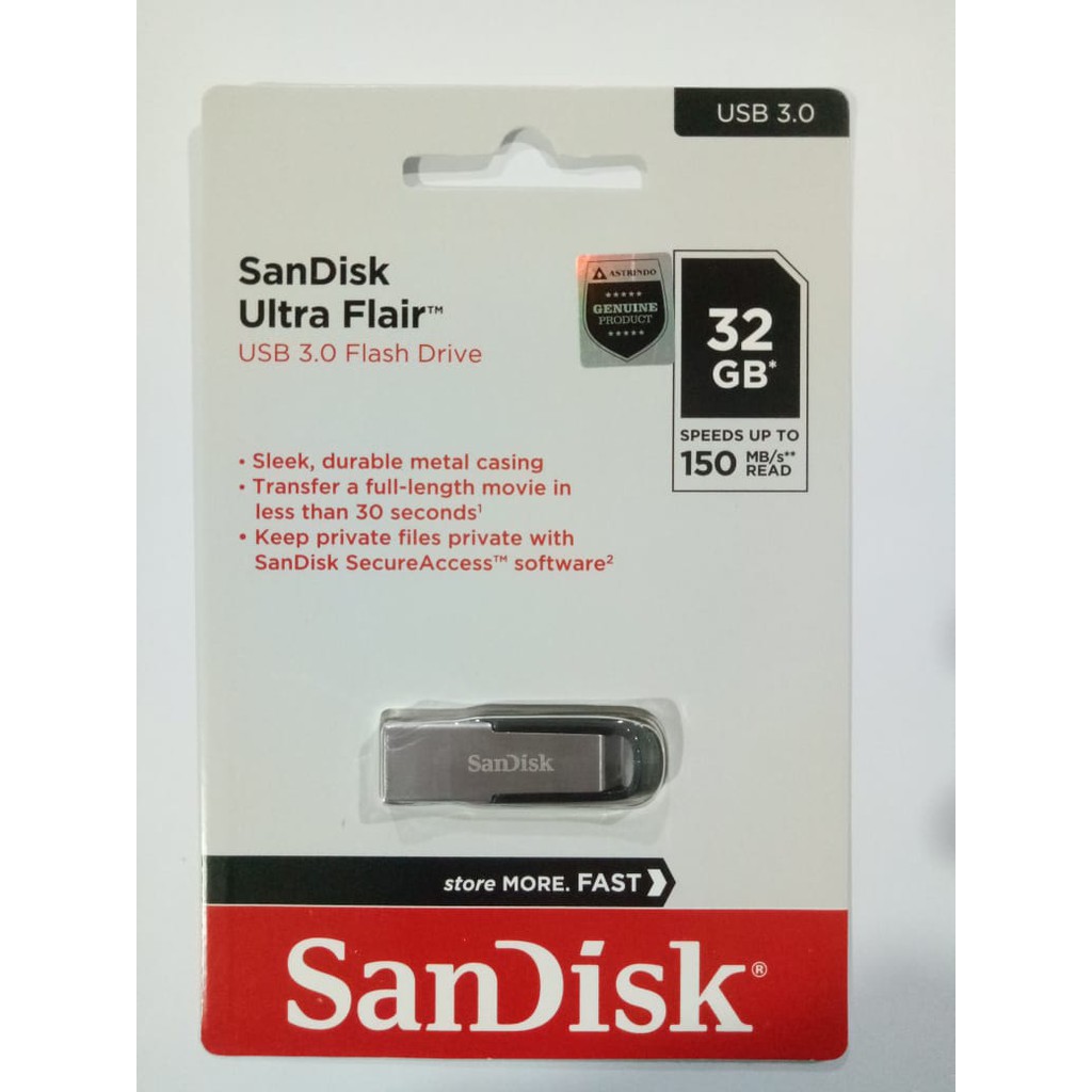 Usb 3.0 32gb 150mb / S Dutasp11 - Sandisk Ultra Flair Cz73