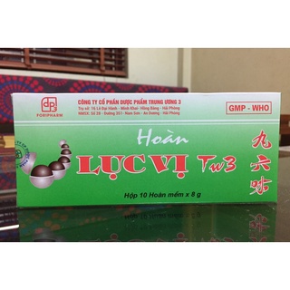 Hoàn lục vị TW3 giúp tư âm, bổ thận, nhuận phế hộp 10 hoàn mếm