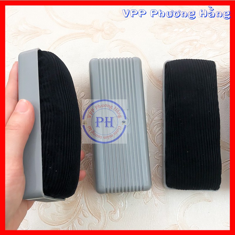 Bông lau bảng, xóa bảng. Giẻ lau bảng cầm tay