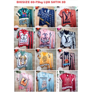 BIGSIZE pizama Lụa Satin Cao Cấp - pijama thương hieu
