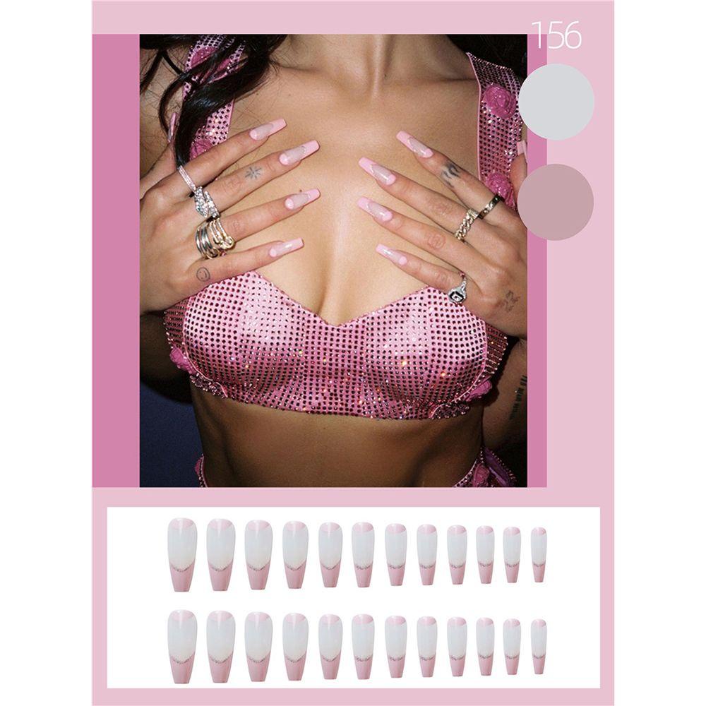 Bộ 24 Móng Tay Giả Múa Ba Lê Dạng Nhấn