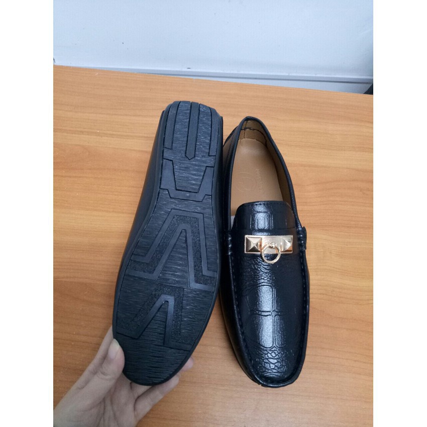 Giày lười nam verygood móc khóa vàng MS6 ( màu đen) KOREA STORE88