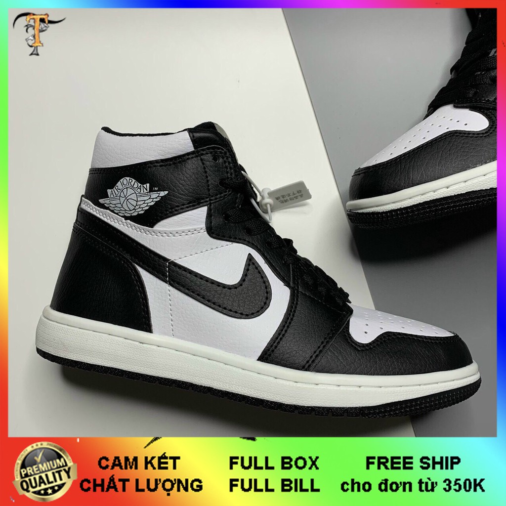 [Mã FAGREEN245 giảm tới 30K đơn 99K] Giày jocdan đen trắng cao cổ panda | BigBuy360 - bigbuy360.vn