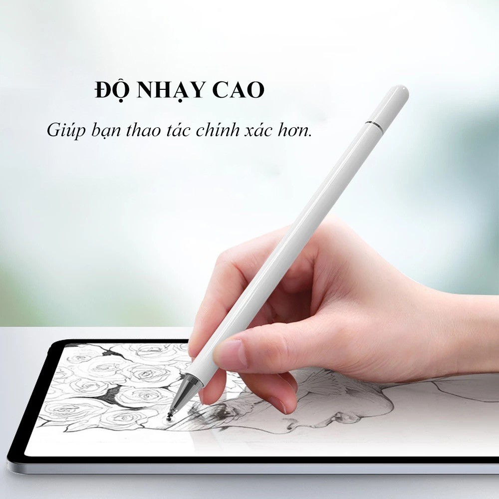 Bút Cảm Ứng Đa Năng 2 Trong 1 Dùng Cho Điện Thoại/ Máy Tính Bảng/ Ipad air 8  QT