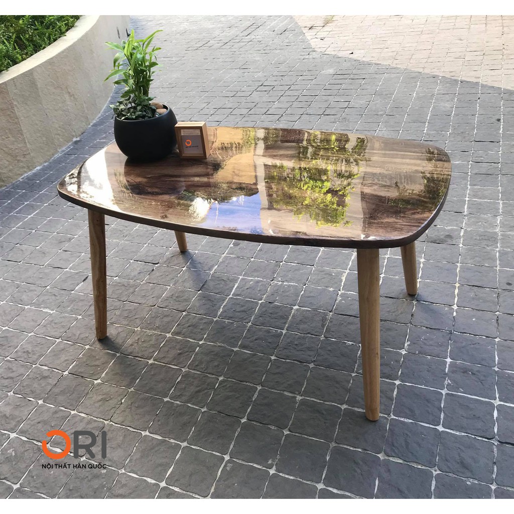 Bàn Sofa Chân Gấp Mặt Giả Đá Cao Cấp - HIKA TABLE - ORI NỘI THẤT HÀN QUỐC