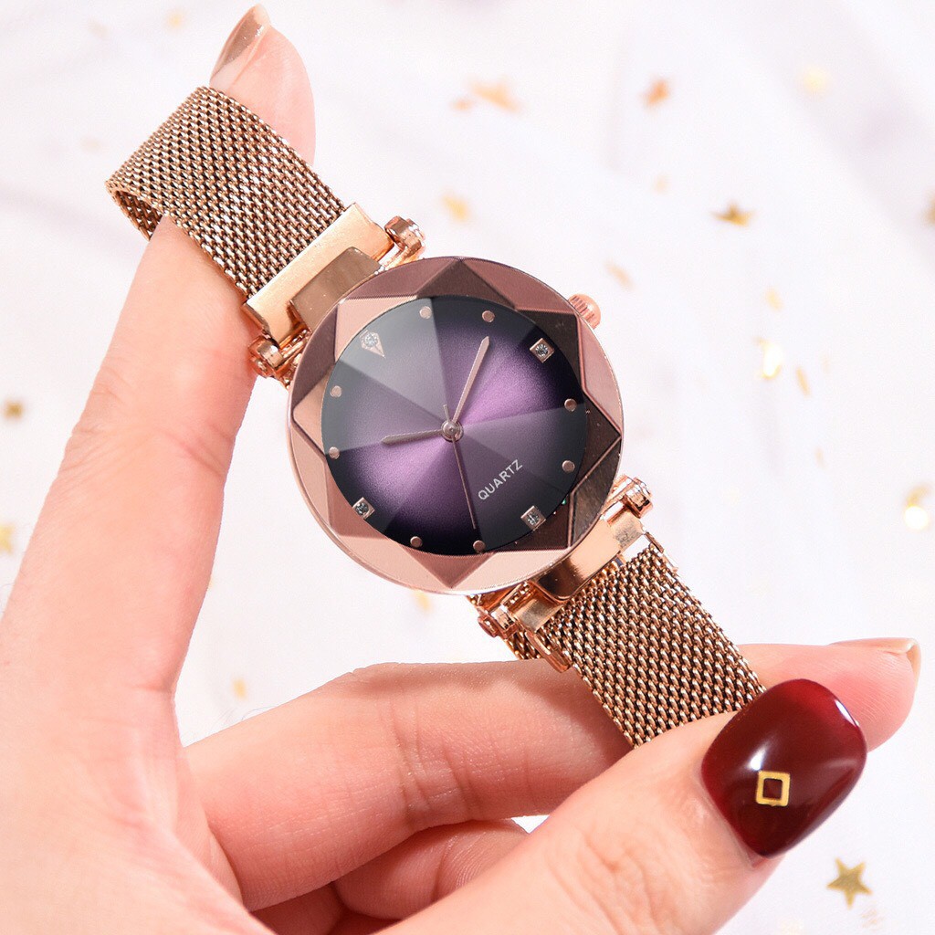Đồng hồ dây lưới nam châm thời trang nữ Ulzzang L31 | BigBuy360 - bigbuy360.vn