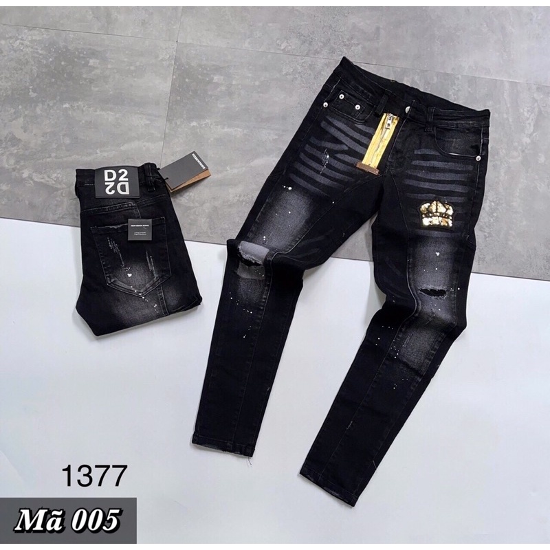 Quần Bò Dài DSQ2, Hoạ Tiết, Quần Ống Côn, Quần Co Dãn | BigBuy360 - bigbuy360.vn