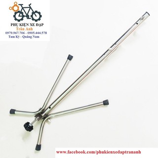 Chân chống xe đạp dựng bên Inox